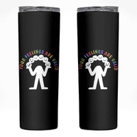 Your Feelings Are Valid Emotion Faces Mental Health Skinny Tumbler