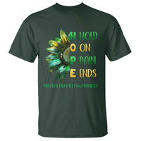 Mental Health T Shirt HOPE Hold On Pain Ends Suicide Prevention - Wonder Print Shop