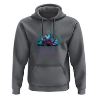 Suicide Prevention Awareness Hoodie It's Okay If The Only Thing You Do Today Is Breathe Sunflower Mental Health - Wonder Print Shop