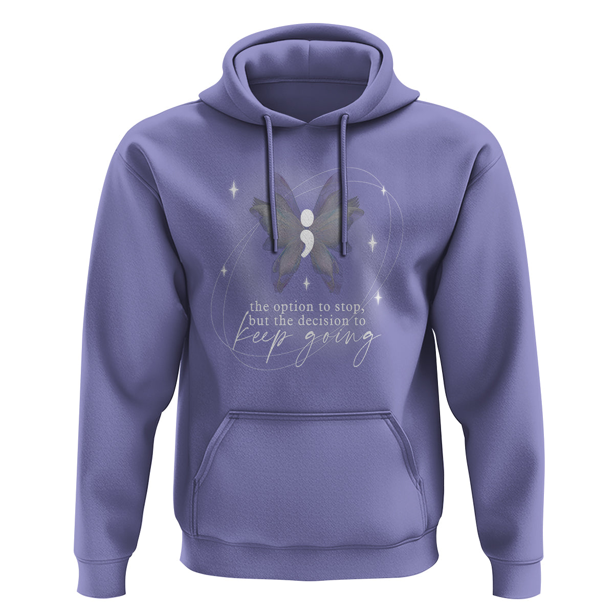Suicide Prevention Awareness Hoodie The Option To Stop But The Decision To Keep Going Aesthetic Butterfly - Wonder Print Shop