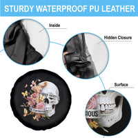 Mental Health Spare Tire Cover Good Energy Is Contagious Skull Flowers