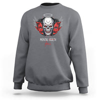 Mental Health Hell Satan Skull Sweatshirt - Wonder Print Shop