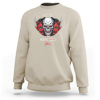 Mental Health Hell Satan Skull Sweatshirt - Wonder Print Shop