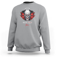 Mental Health Hell Satan Skull Sweatshirt - Wonder Print Shop