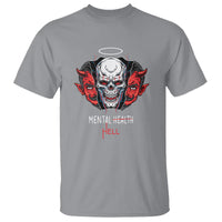 Mental Health Hell Satan Skull T Shirt - Wonder Print Shop