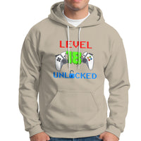 Gamer Birthday Hoodie Day Of Birth Level 18 Unlocked Video Game - Wonder Print Shop