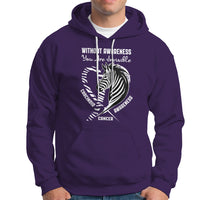 Without Awareness You Are Invisible Carcinoid Cancer Hoodie - Wonder Print Shop