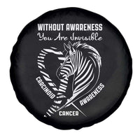 Without Awareness You Are Invisible Carcinoid Cancer Spare Tire Cover