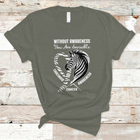 Without Awareness You Are Invisible Carcinoid Cancer T Shirt - Wonder Print Shop