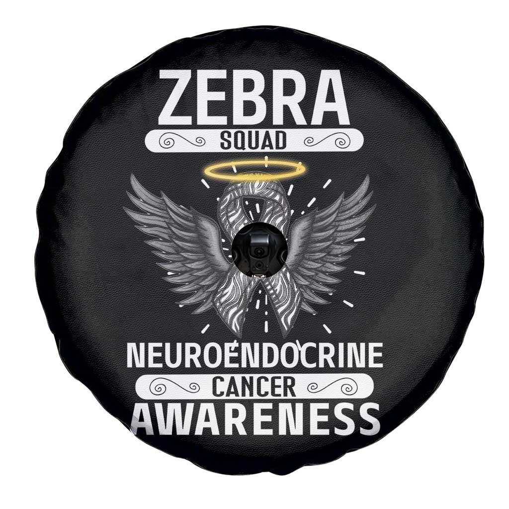 Zebra Squad Neuroendocrine Cancer Awareness Spare Tire Cover