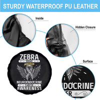 Zebra Squad Neuroendocrine Cancer Awareness Spare Tire Cover
