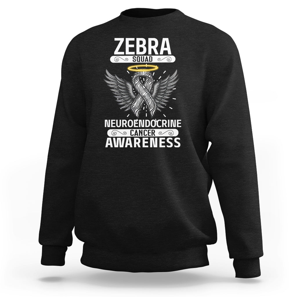 Zebra Squad Neuroendocrine Cancer Awareness Sweatshirt - Wonder Print Shop