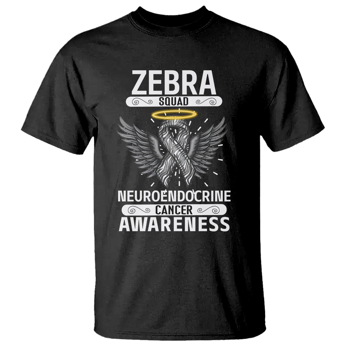 Zebra Squad Neuroendocrine Cancer Awareness T Shirt - Wonder Print Shop