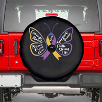 Fight Bladder Health And Cancer Awareness Butterfly Spare Tire Cover