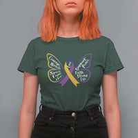 Fight Bladder Health And Cancer Awareness Butterfly T Shirt For Women - Wonder Print Shop