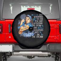 Whispered Back I'm The Storm Diabetes Cancer Awareness Month Spare Tire Cover