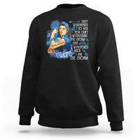 Whispered Back I'm The Storm Diabetes Cancer Awareness Month Sweatshirt - Wonder Print Shop