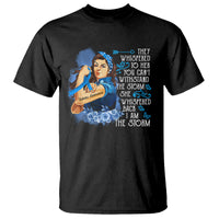 Whispered Back I'm The Storm Diabetes Cancer Awareness Month T Shirt - Wonder Print Shop
