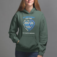 My Son's Fight Is My Fight Type 1 Diabetes Awareness Hoodie - Wonder Print Shop