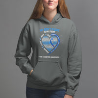 My Son's Fight Is My Fight Type 1 Diabetes Awareness Hoodie - Wonder Print Shop
