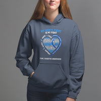 My Son's Fight Is My Fight Type 1 Diabetes Awareness Hoodie - Wonder Print Shop