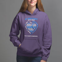 My Son's Fight Is My Fight Type 1 Diabetes Awareness Hoodie - Wonder Print Shop
