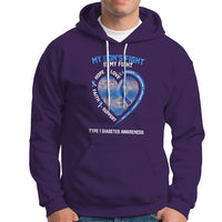 My Son's Fight Is My Fight Type 1 Diabetes Awareness Hoodie - Wonder Print Shop
