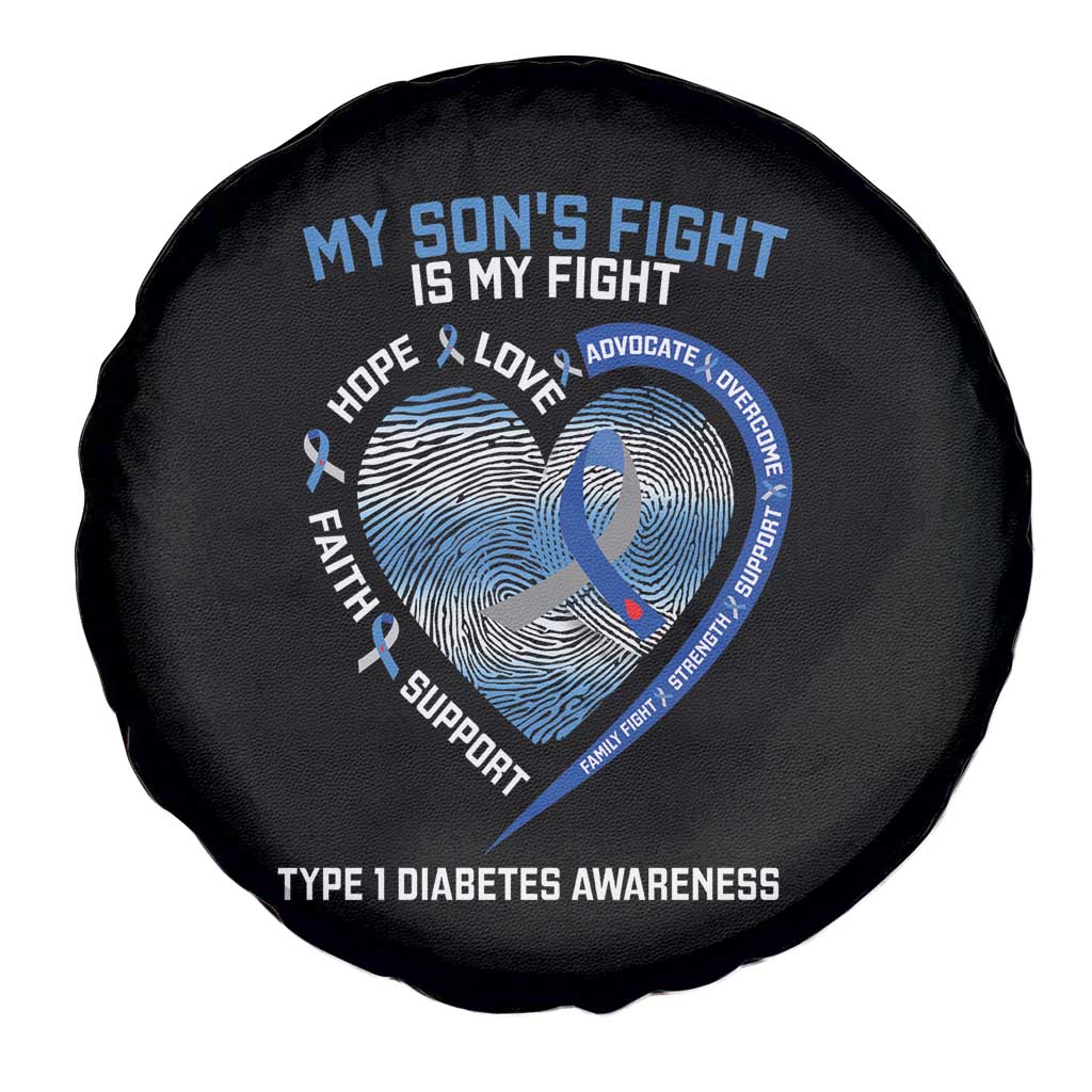 My Son's Fight Is My Fight Type 1 Diabetes Awareness Spare Tire Cover