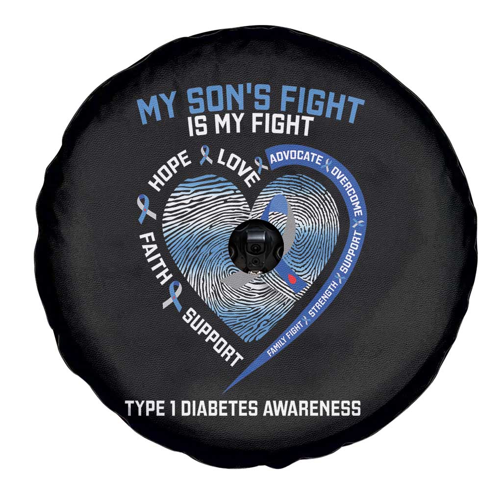 My Son's Fight Is My Fight Type 1 Diabetes Awareness Spare Tire Cover