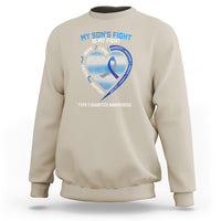 My Son's Fight Is My Fight Type 1 Diabetes Awareness Sweatshirt - Wonder Print Shop