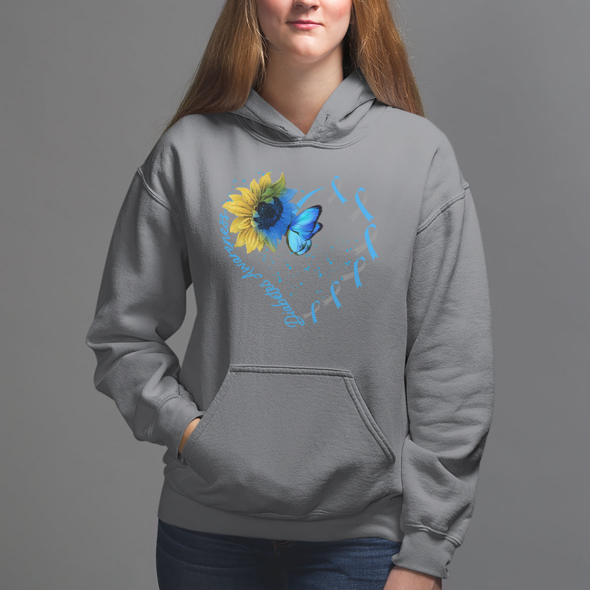 Diabetes Sunflower Shirt Type 1 Hoodie - Wonder Print Shop