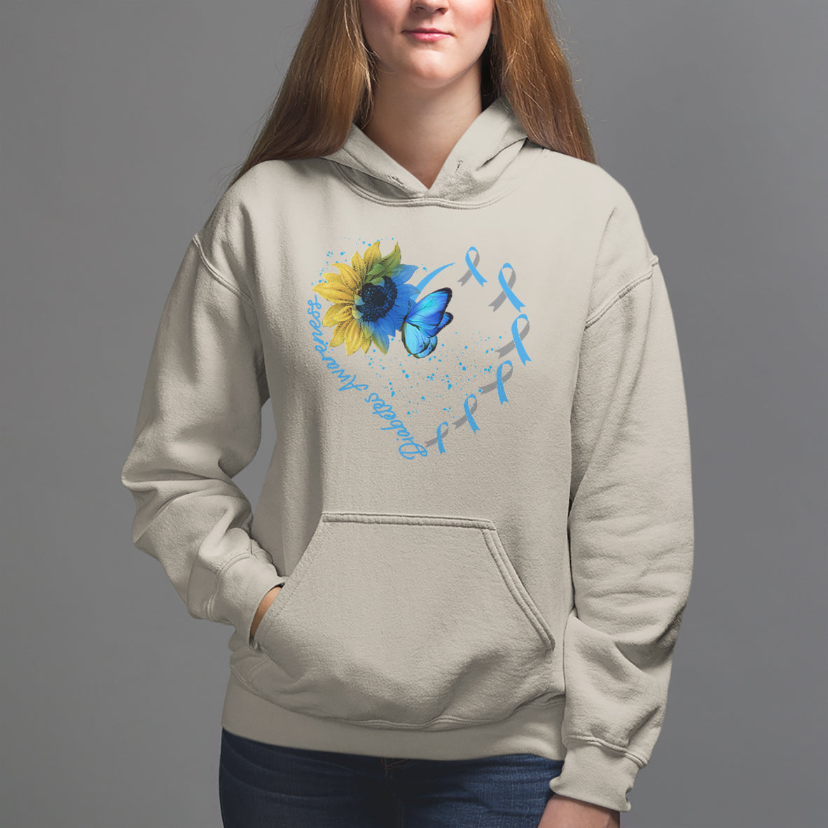 Diabetes Sunflower Shirt Type 1 Hoodie - Wonder Print Shop