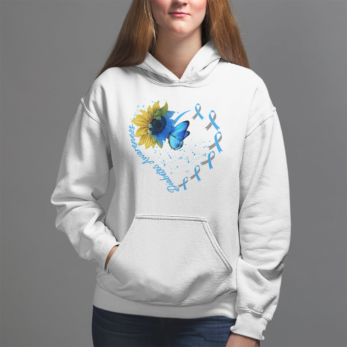 Diabetes Sunflower Shirt Type 1 Hoodie - Wonder Print Shop