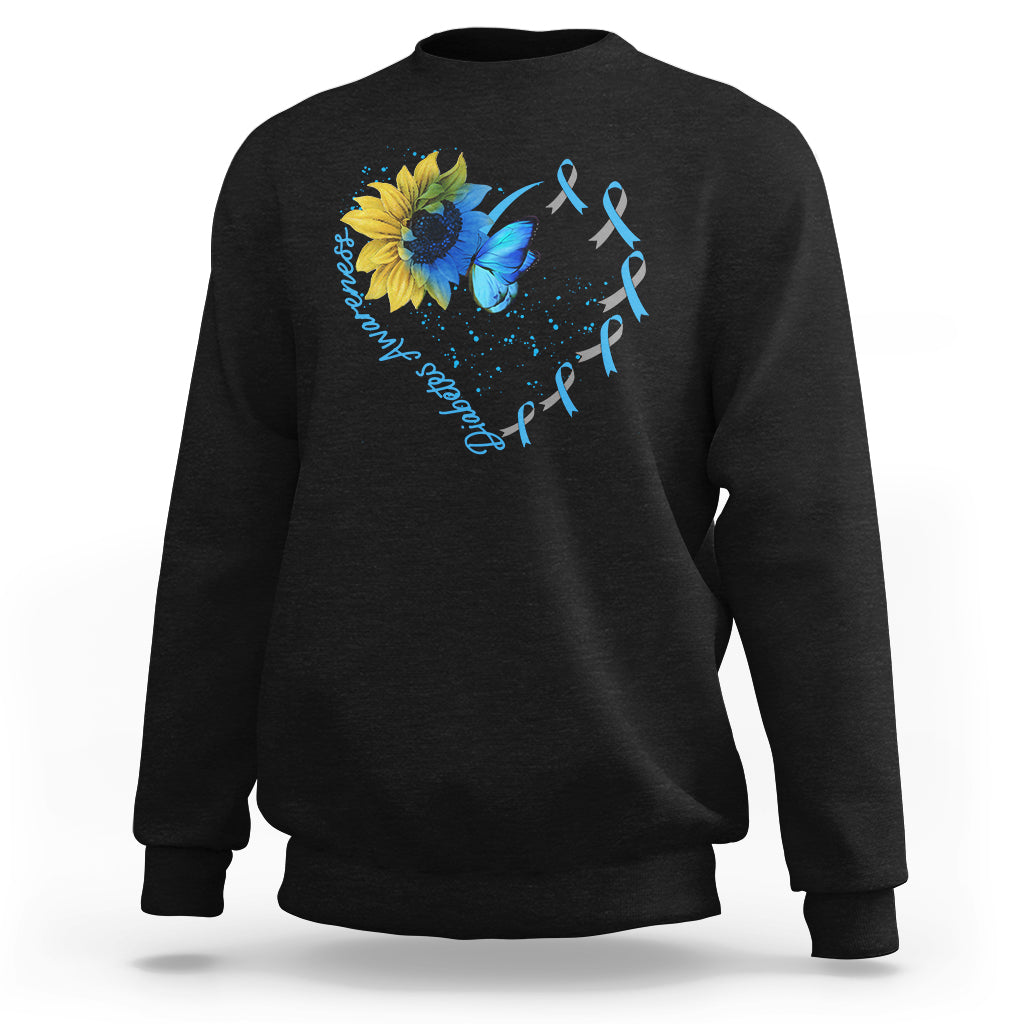 Diabetes Sunflower Shirt Type 1 Sweatshirt - Wonder Print Shop