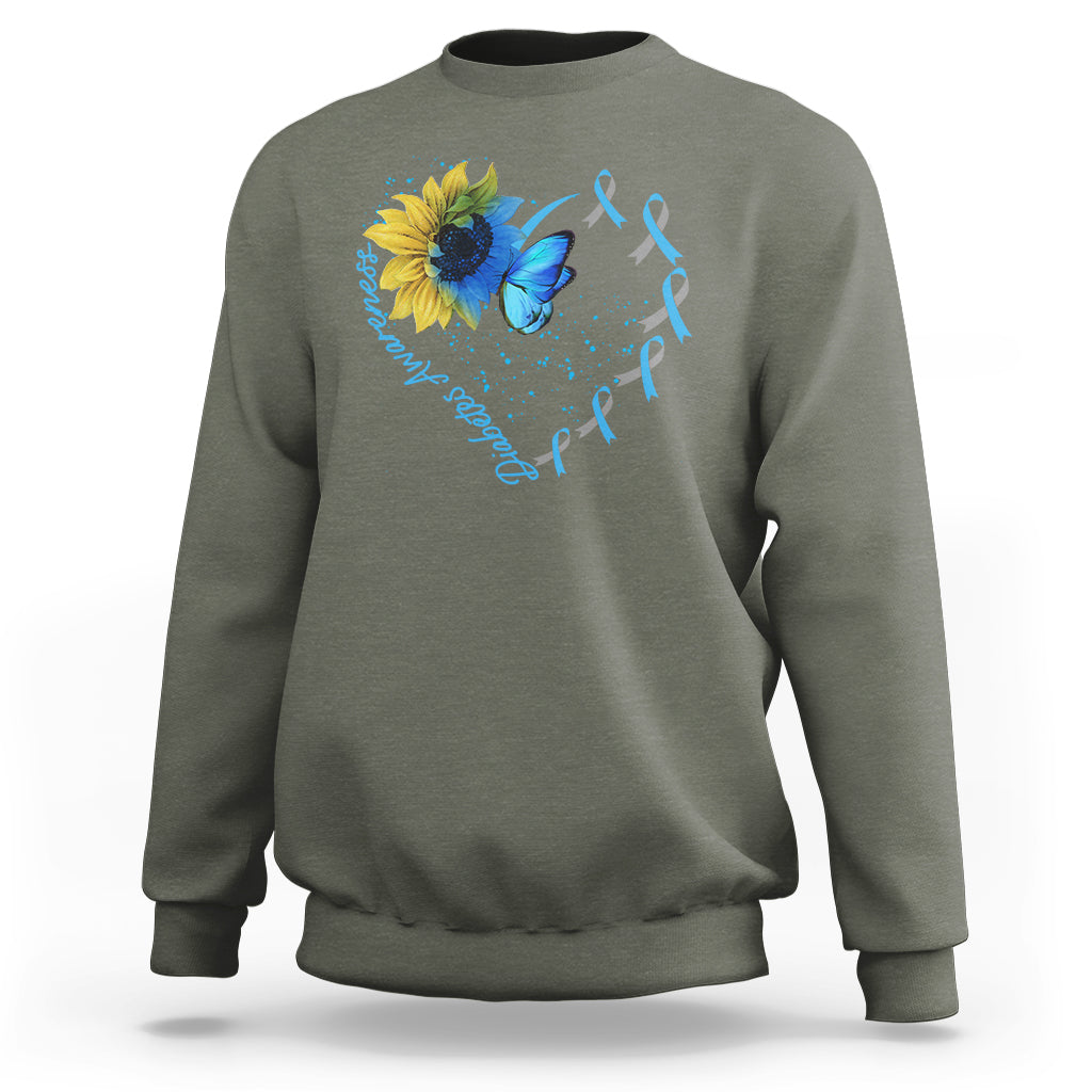 Diabetes Sunflower Shirt Type 1 Sweatshirt - Wonder Print Shop