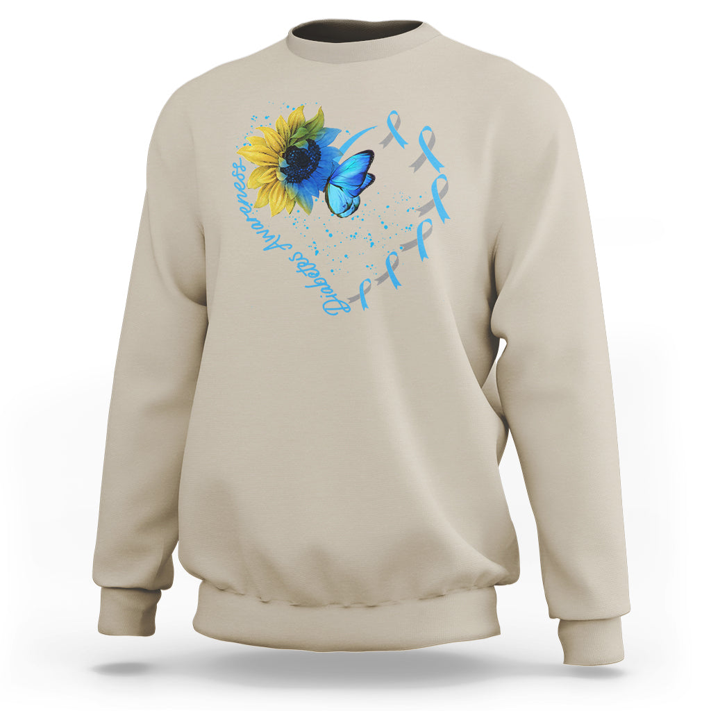 Diabetes Sunflower Shirt Type 1 Sweatshirt - Wonder Print Shop