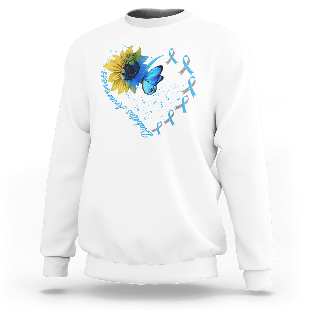 Diabetes Sunflower Shirt Type 1 Sweatshirt - Wonder Print Shop