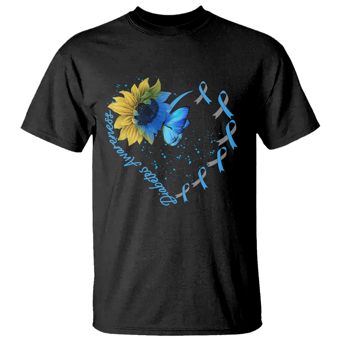 Diabetes Sunflower Shirt Type 1 T Shirt - Wonder Print Shop
