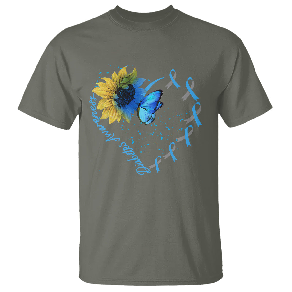 Diabetes Sunflower Shirt Type 1 T Shirt - Wonder Print Shop