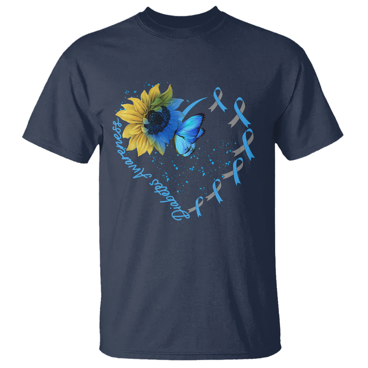 Diabetes Sunflower Shirt Type 1 T Shirt - Wonder Print Shop