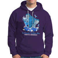 In November We Wear Cute Blue Elephant Diabetes Awareness Hoodie - Wonder Print Shop