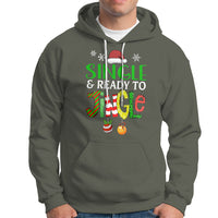 Single And Ready To Jingle Funny Christmas Ball Hoodie - Wonder Print Shop