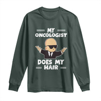 Chemotherapy Awareness Long Sleeve Shirt My Oncologist Does My Hair Cool Boys Man