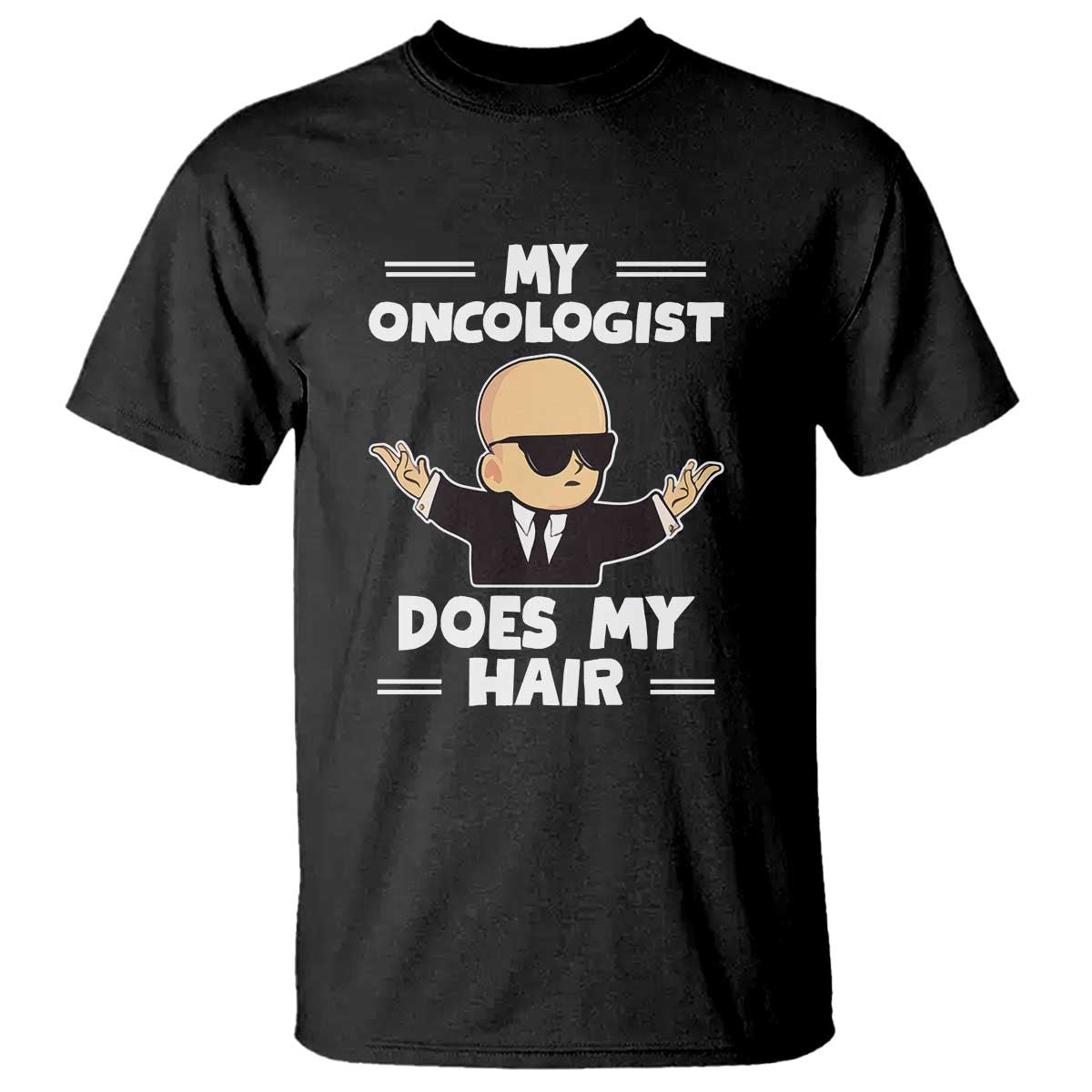 Chemotherapy Awareness T Shirt My Oncologist Does My Hair Cool Boys Man - Wonder Print Shop