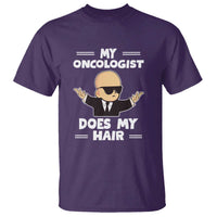 Chemotherapy Awareness T Shirt My Oncologist Does My Hair Cool Boys Man - Wonder Print Shop