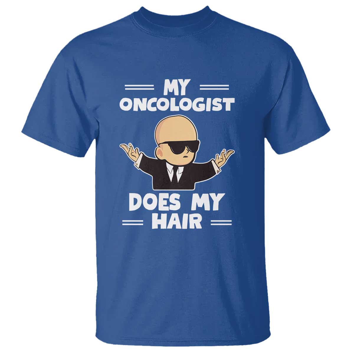 Chemotherapy Awareness T Shirt My Oncologist Does My Hair Cool Boys Man - Wonder Print Shop