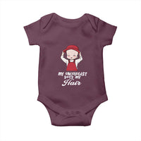 Chemotherapy Awareness Baby Onesie My Oncologist Does My Hair Cute Girls Woman