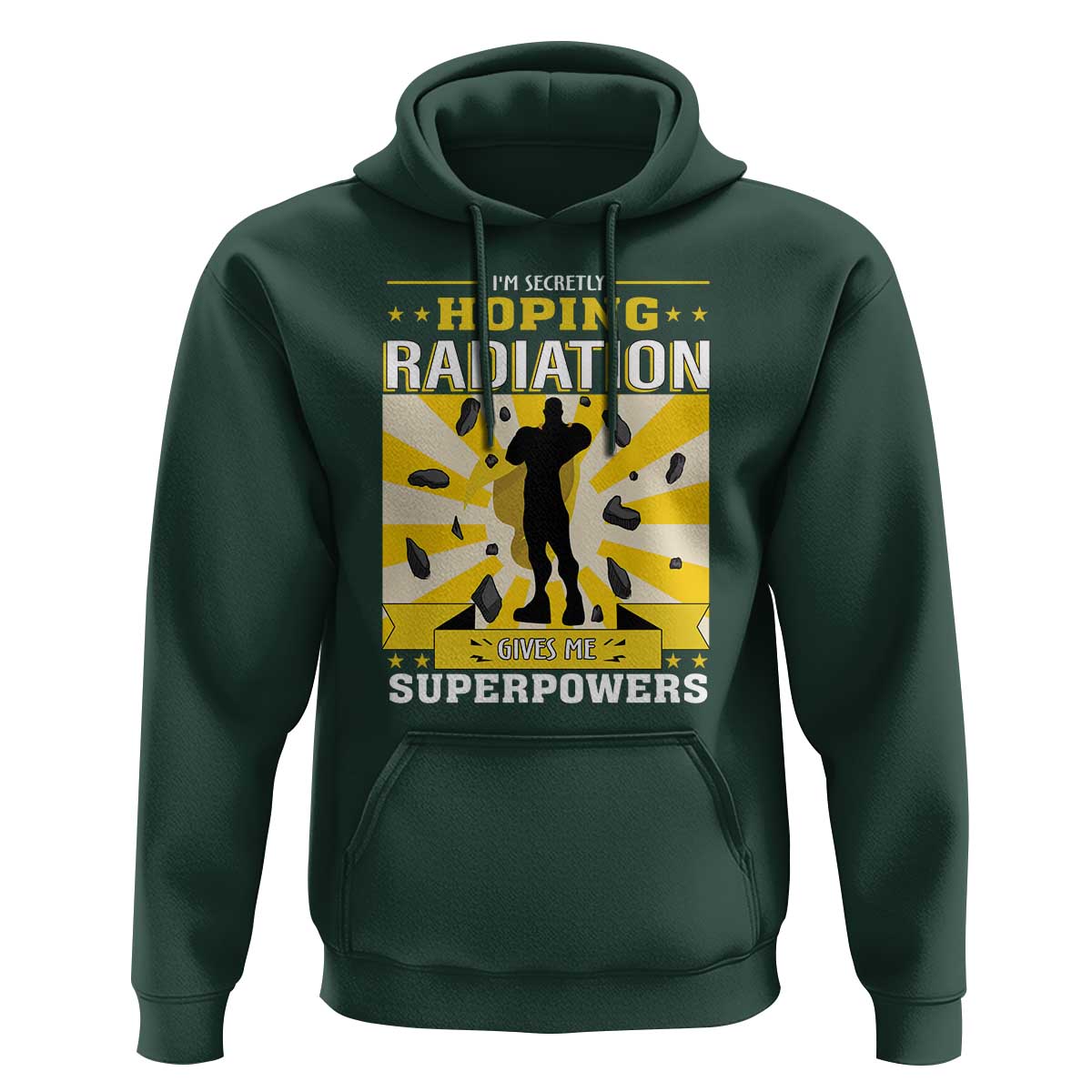 Chemotherapy Awareness Hoodie Radiation Gives Me Superpowers