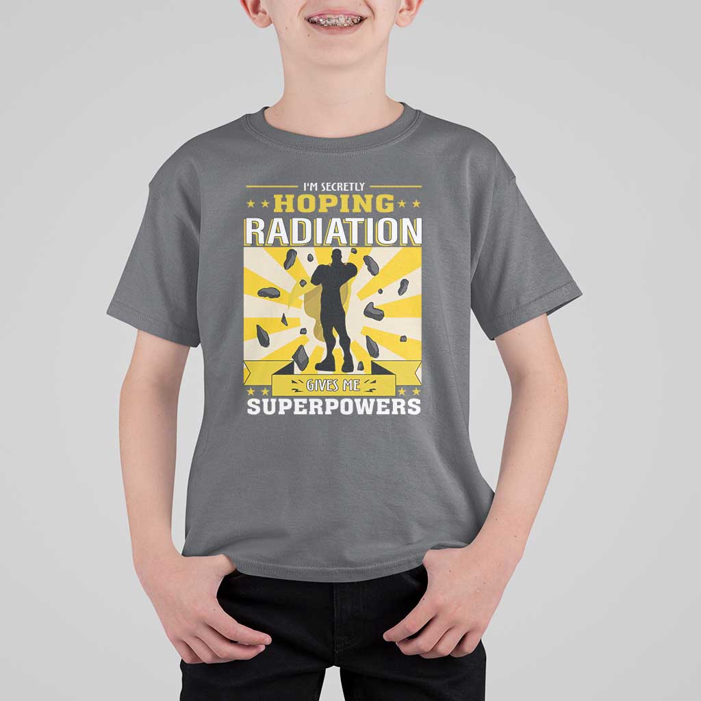 Chemotherapy Awareness T Shirt For Kid Radiation Gives Me Superpowers - Wonder Print Shop