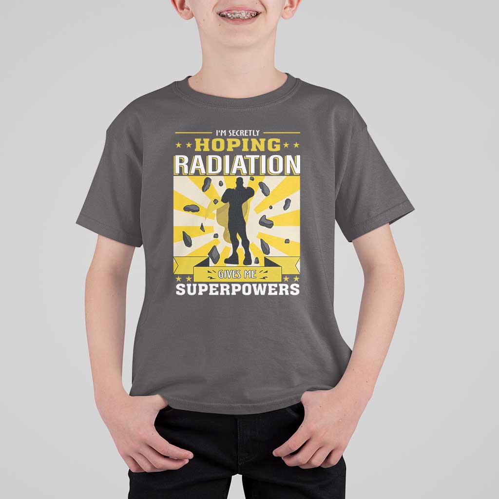 Chemotherapy Awareness T Shirt For Kid Radiation Gives Me Superpowers - Wonder Print Shop